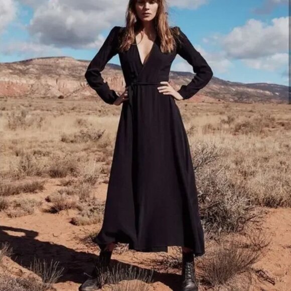 Christy Dawn Velvet wrap dress - Picture 4 of 4